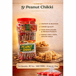 peanut chikki 15g x 40 pcs jar
