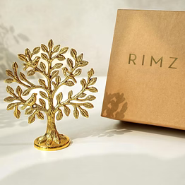 100% pure brass kalpvriksh tree with birds | kalpavriksha tree of life showpiece for table decor (5.9 inch) | kalpvriksha vastu & fengshui decor, home & puja temple ornament, good luck gift