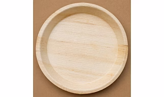 Areca nature round plate
