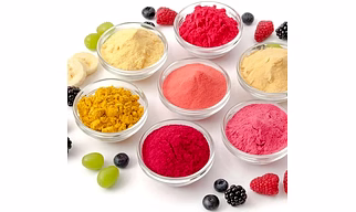 Raw Fruits and supplements powders