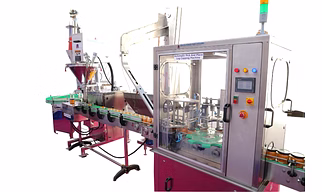 Pharmaceutical Protein Powder Bottle Filling Machine, Capping, Labeling & Batch Coding Machine Manufacturers in India