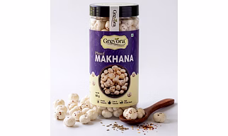 Grevora Phool Makhana Fox Nuts, High Protein Snack, Low in Calories, Boosts Immunity, 60 Gram