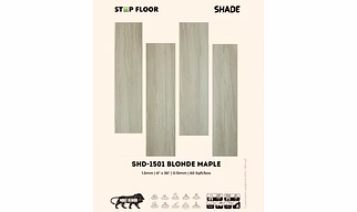 STEP FLOOR SHADE Premium Luxury Vinyl Planks (LVT) - Waterproof & Commercial Grade