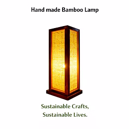 handmade bamboo table lamp