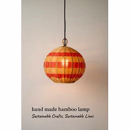 handmade bamboo lamp
