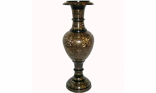Golden Harmony Brass Vase
