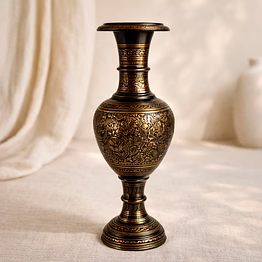 handcrafted brass flower vase for elegant home décor