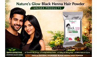 NATURES GLOW BLACK HENNA HAIR COLOR