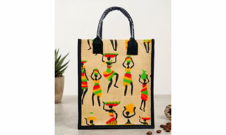 Jute printed bag