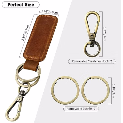 leather keychain