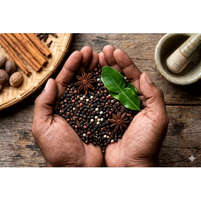 whole black pepper