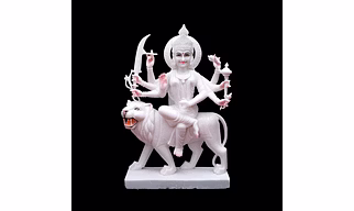 Marble Durga Mata Statue