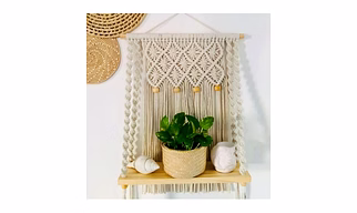 Macrama Wall Hanging; Premium home decor items for living room and balcony
