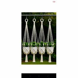 macrama plant hanger; premium macrame plant hanger home decor