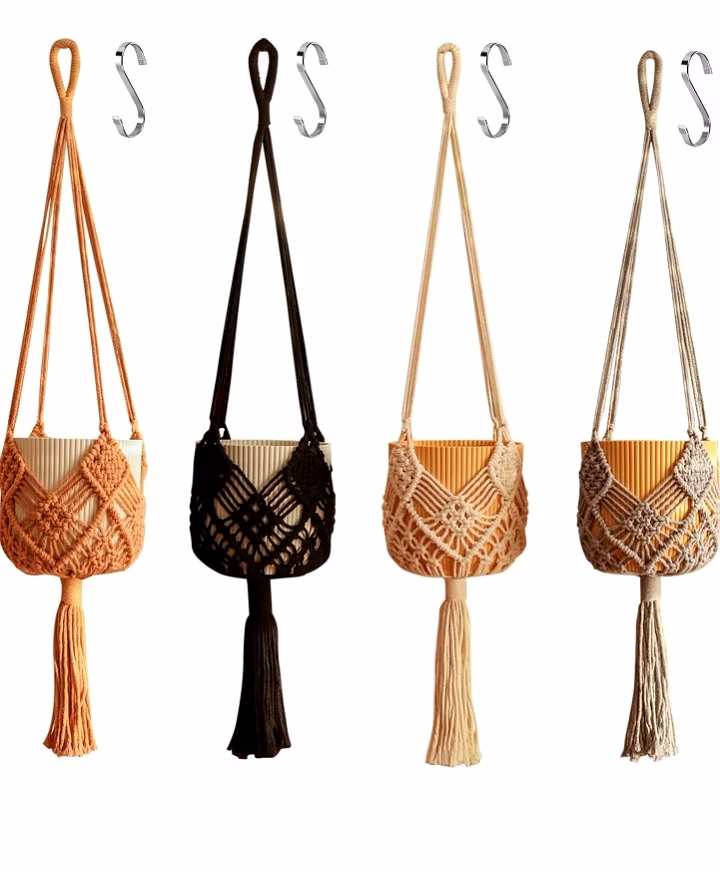 macrama plant hanger; premium quality home decor items for living room and balcony