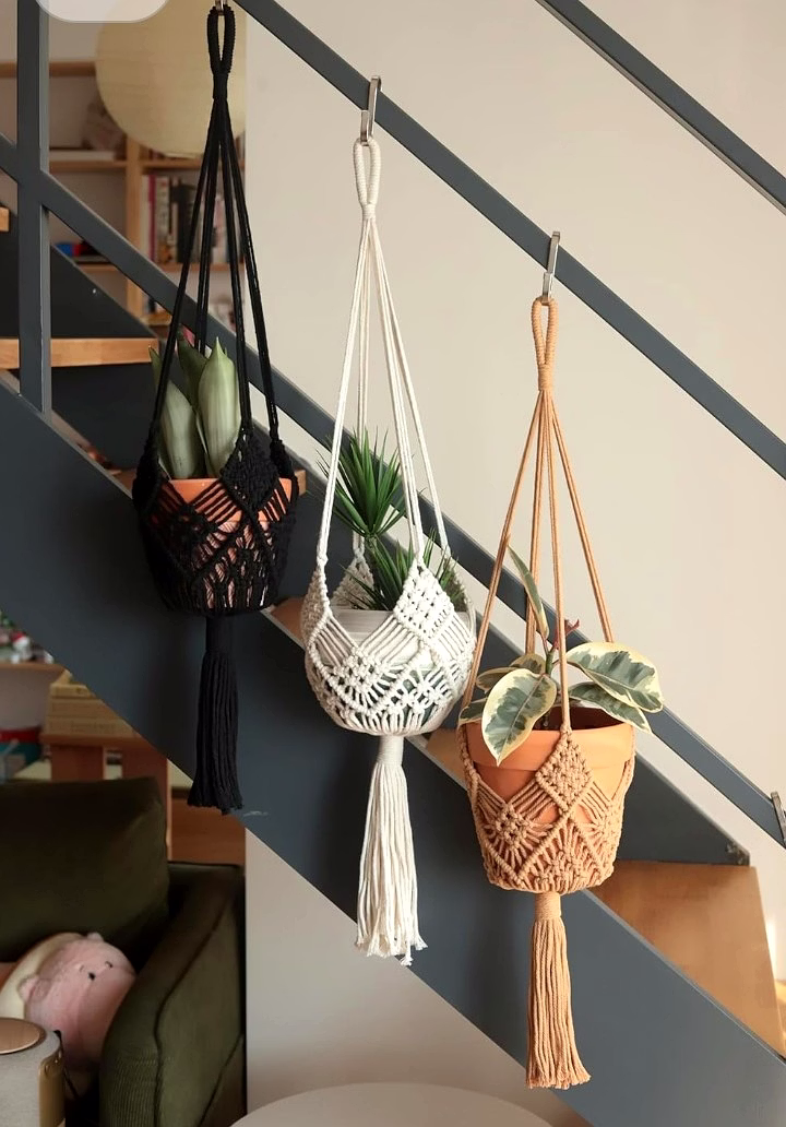 Macrama Plant Hanger; premium quality home decor items for living room and balcony image 4