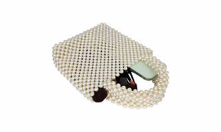 Pearl Beded evening hand bag Pearl Beaded Handbag, Evening Bag, Bridal Purse, Wedding Clutch, Handmade Pearl Bag, Party Wear Handbag, Women’s Fashion Bag