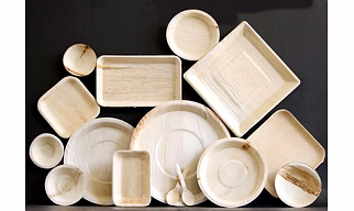 Areca palm leaf items
