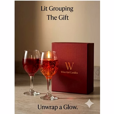 red wine candle