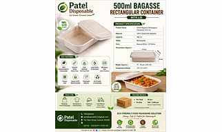 500ml Rectangular Container with lid