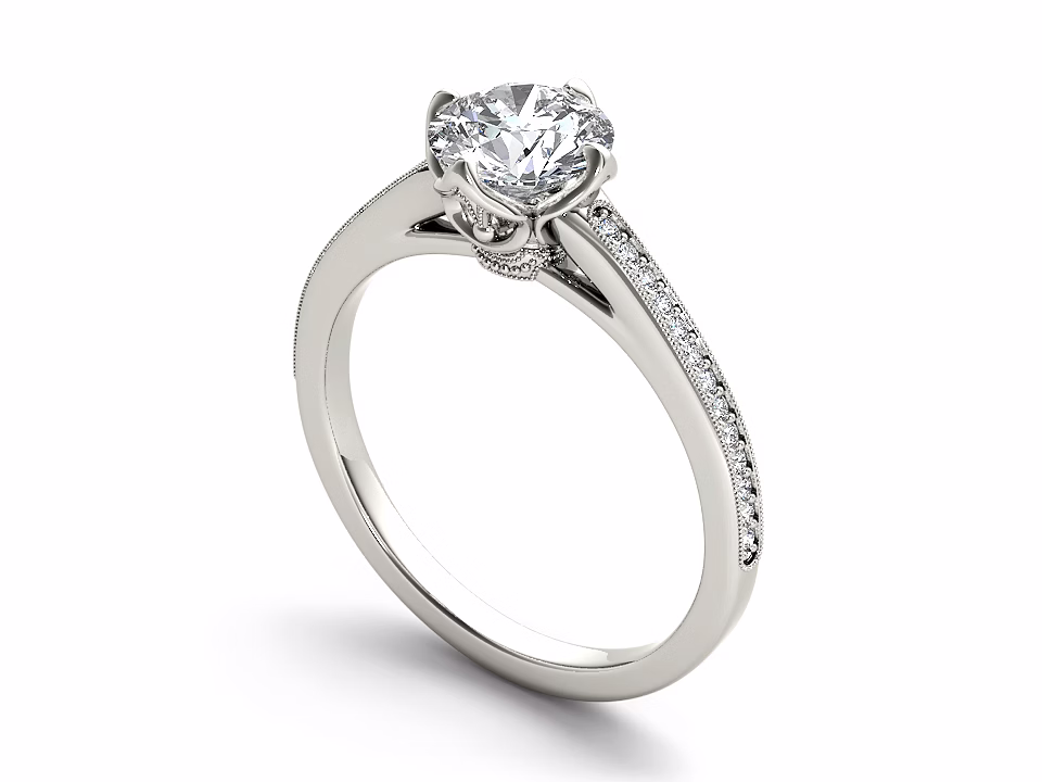 Gold and Diamond Ring image 4
