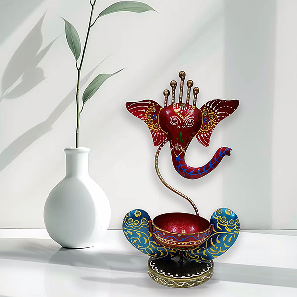 Ganesh Tealight Holder – Auspicious Festival Accent image 3