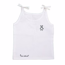 we’ar natural new born baby top - aloe vera white