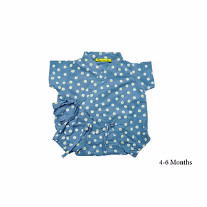 We’ar Natural Baby dress Onesie- Royal Blue