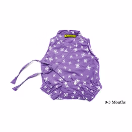 we’ar natural baby dress onesie sleeveless- lavender mist