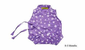 We’ar Natural Baby dress Onesie sleeveless- Lavender Mist