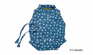 We’ar Natural Baby Dress Onesie sleeveless- Royal Blue