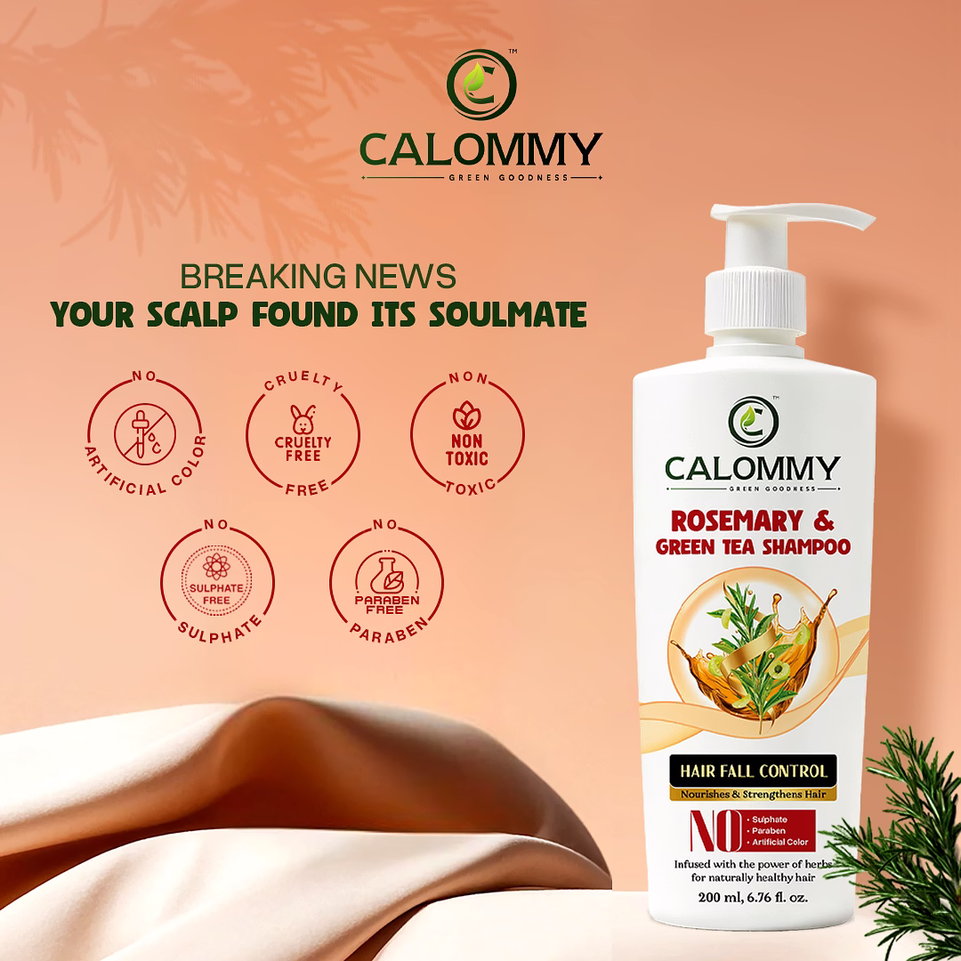 Calommy Rosemary & Green Tea Shampoo image 3