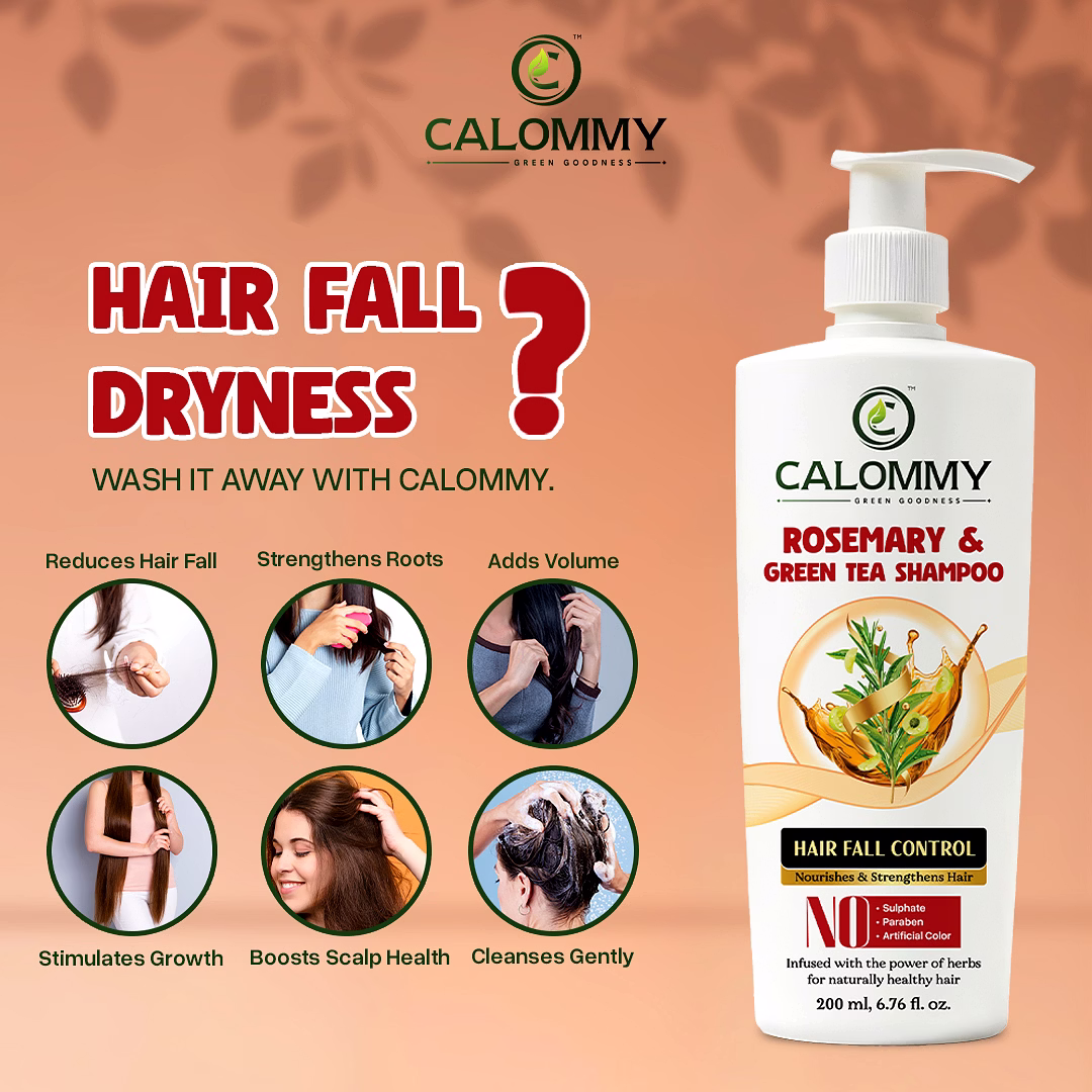 Calommy Rosemary & Green Tea Shampoo image 4