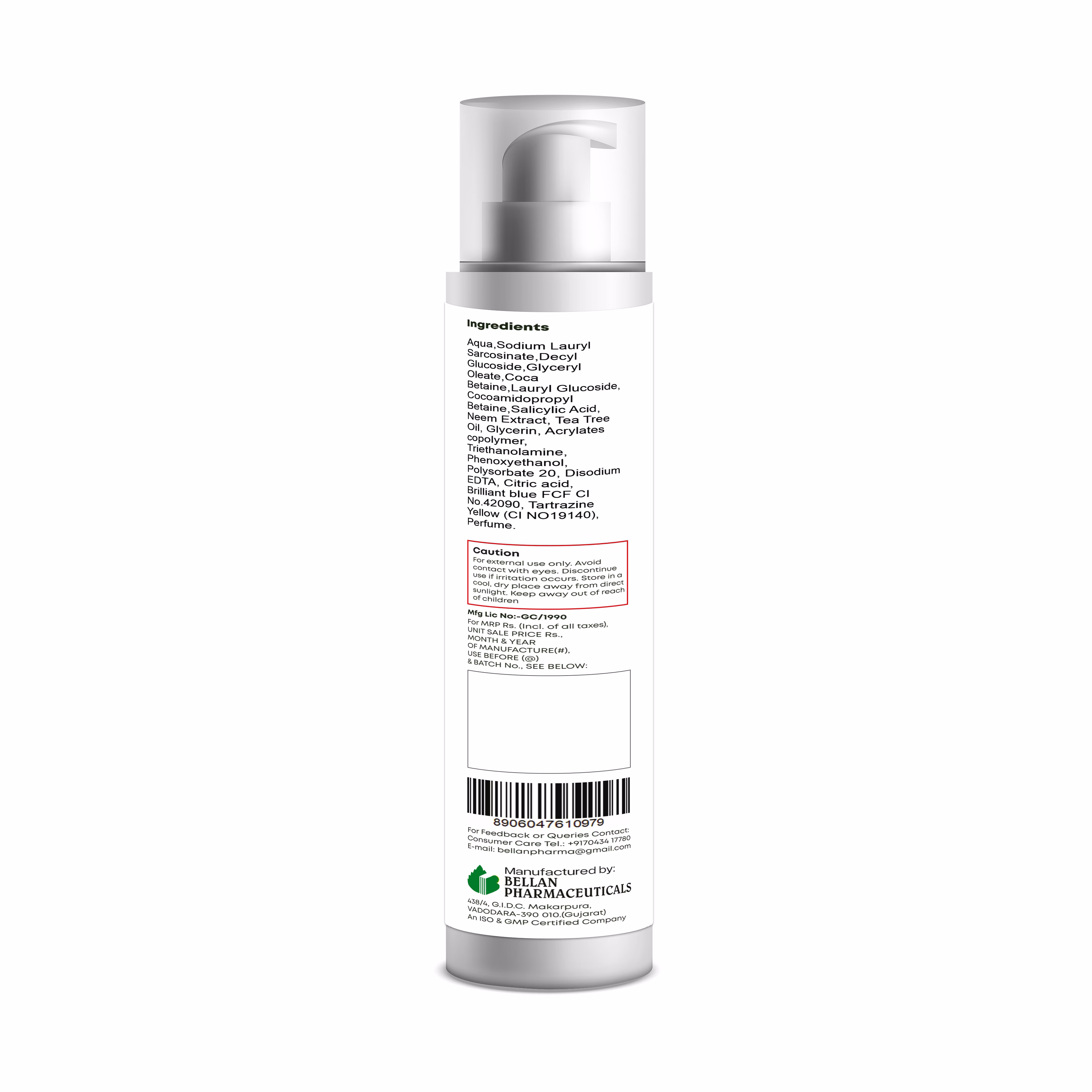 Calommy 2% Salicylic acid & Neem Face Wash image 2