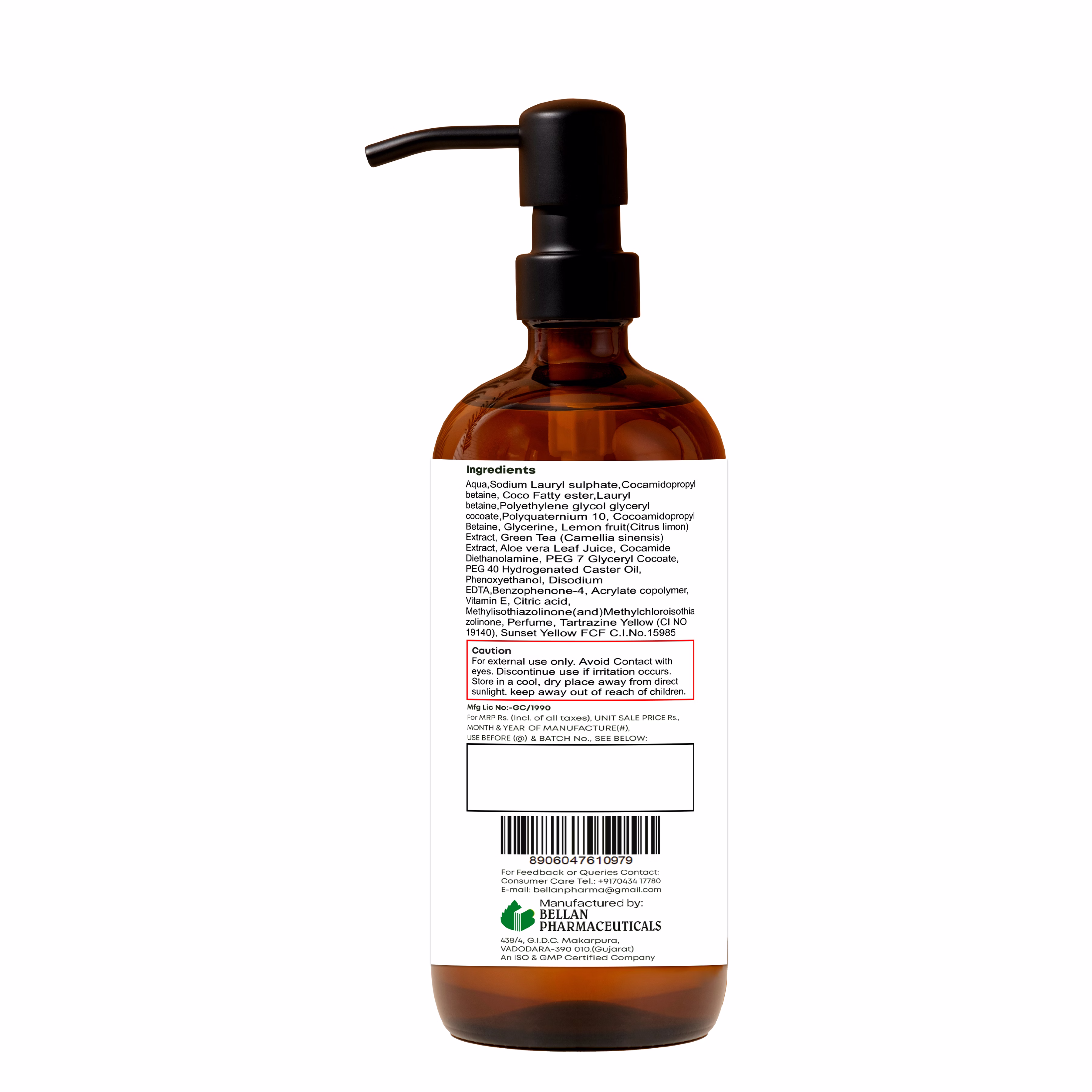 Calommy Refeshing Lemon & Green Tea Shower Gel image 2