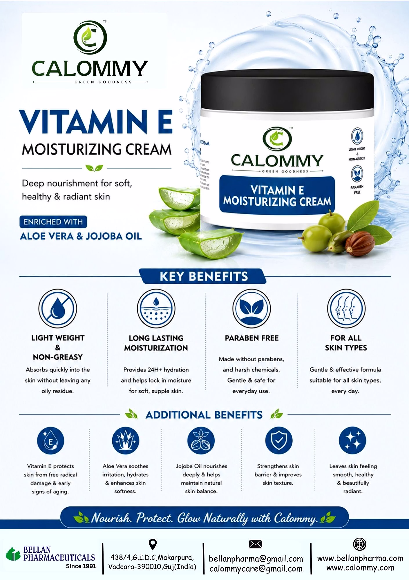 Calommy Vitamin E Moisturizing Cream image 4
