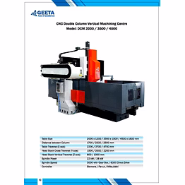 cnc double column vertical machining center