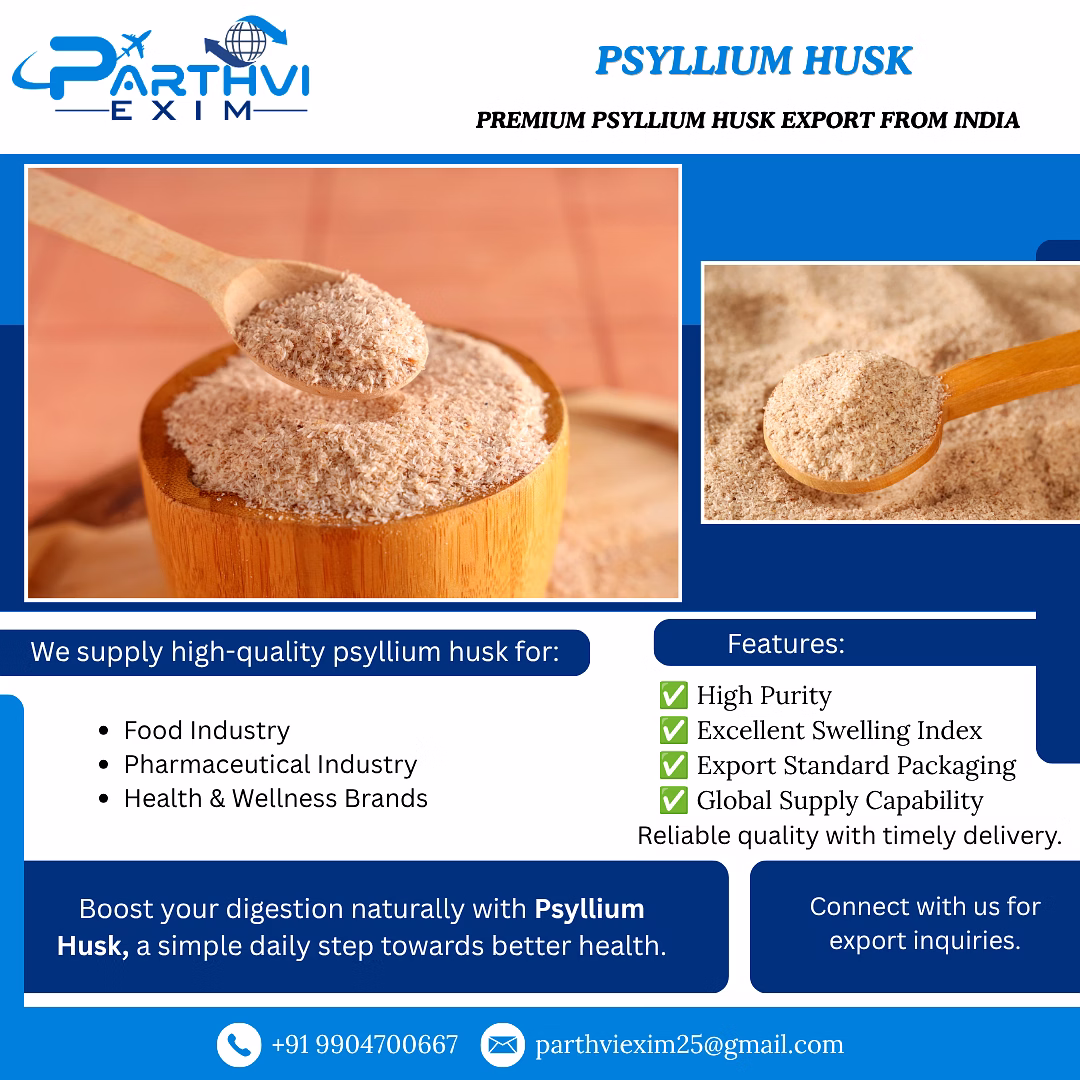 Psyllium Husk with excellent swelling index and with variety of mesh size image 7