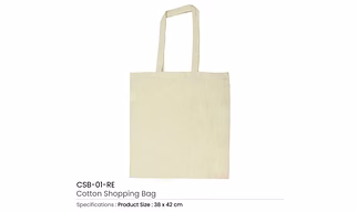 Cotton Shopping Bags with Long Handle