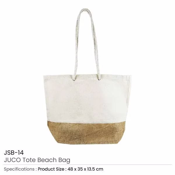 juco tote beach bags with dual straps