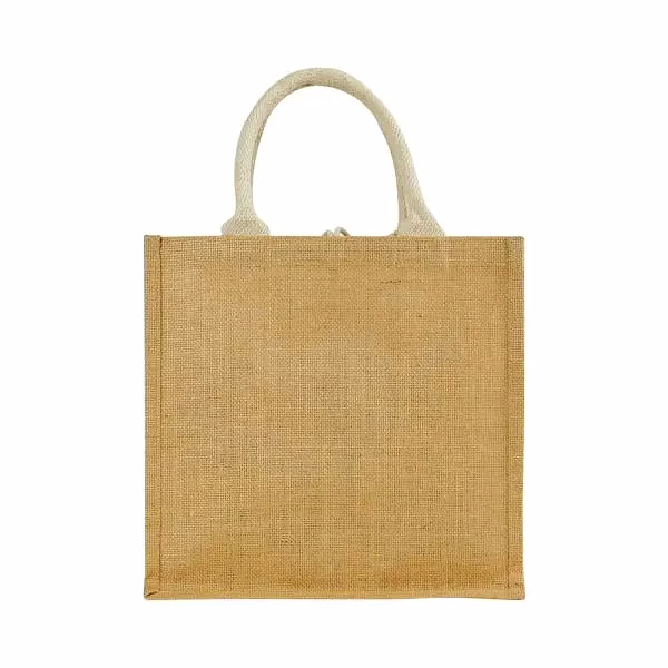 Eco-Friendly Jute Bags with Front Cotton Pocket & Button Closure image 3