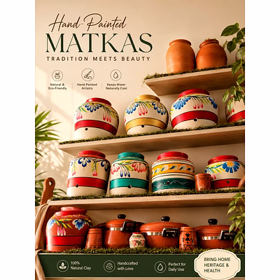 terracotta products ( water pot, water bottle, cookware, glass, bowls)