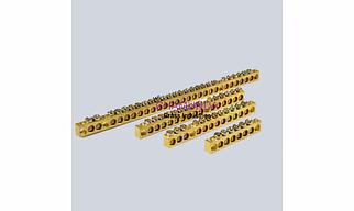 BRASS NEUTRAL LINK & EARTH BAR