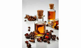Clove oil, pure clove oil, essential oil.