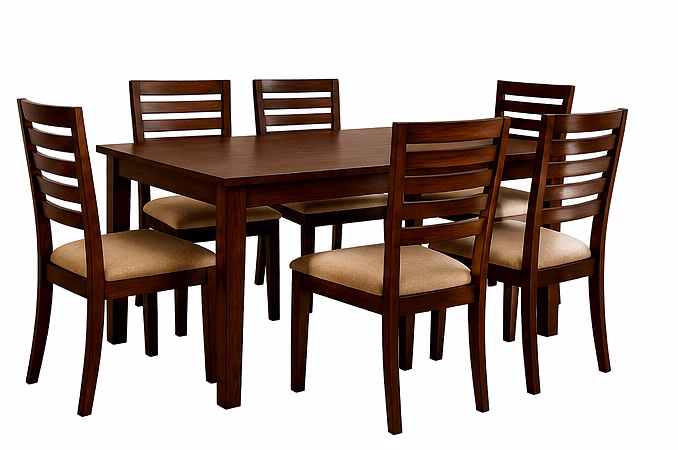 Wooden Dining Table Set image 2