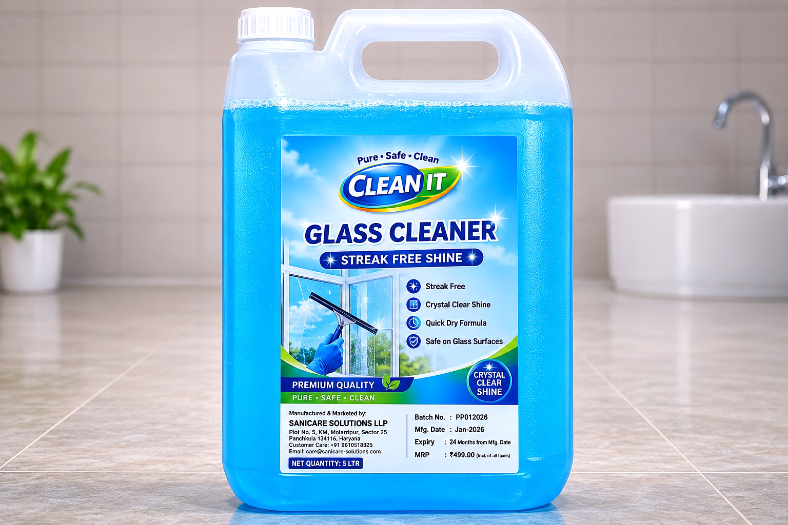 clean it crystal shine - glass cleaner 5ltr