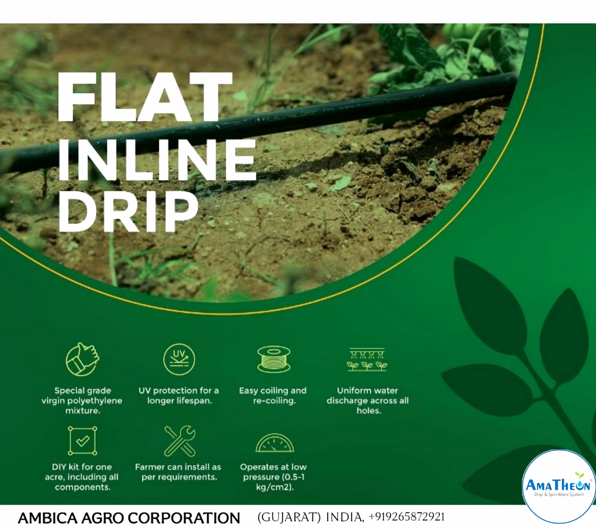 Drip Inline Flat Lateral Pipe image 2