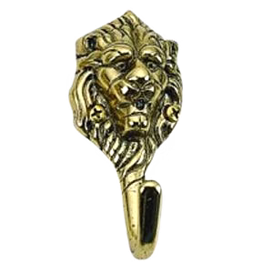 lion face coat hook