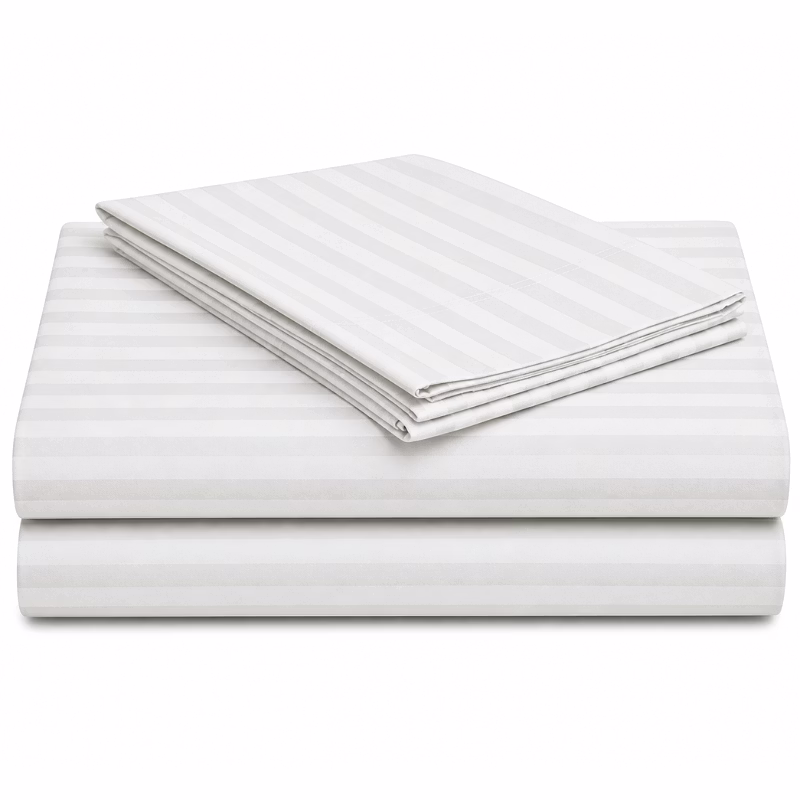 100% Cotton White Bedsheet for Hotels, Hospitals & Institutional Use image 4