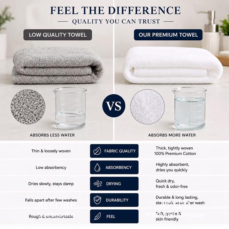 100% Cotton Bath Towels | Hotel Quality | Manufacturer, Supplier & Exporter from India image 2